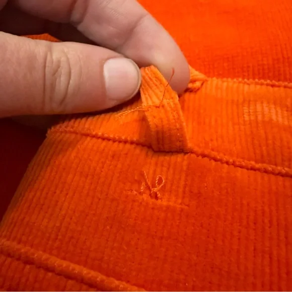 Edikted Tony Corduroy Flare Pants Orange S NWT 70s Boho Festival Bell Bottoms - Picture 5 of 6